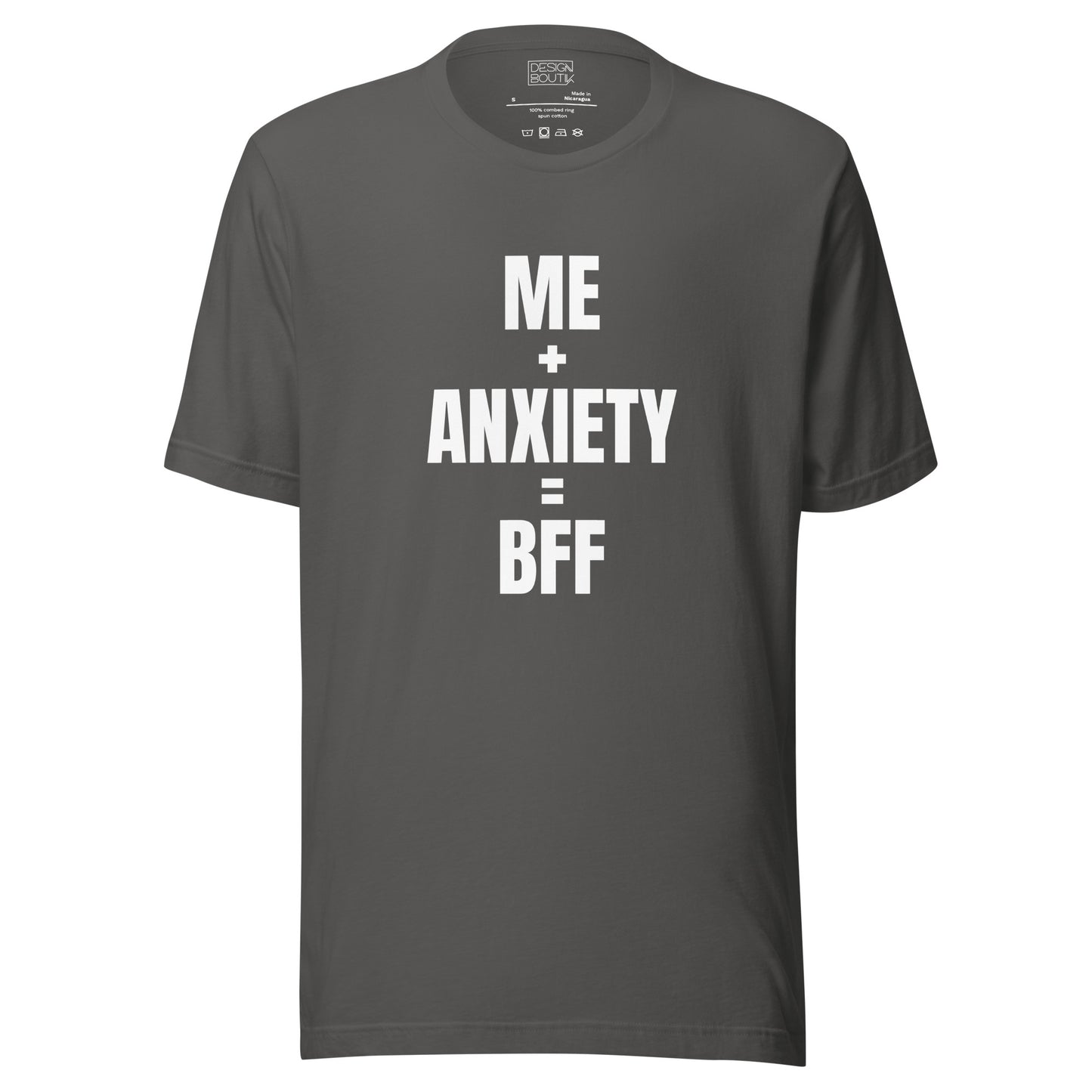 Me + Anxiety = BFF Unisex T-shirt