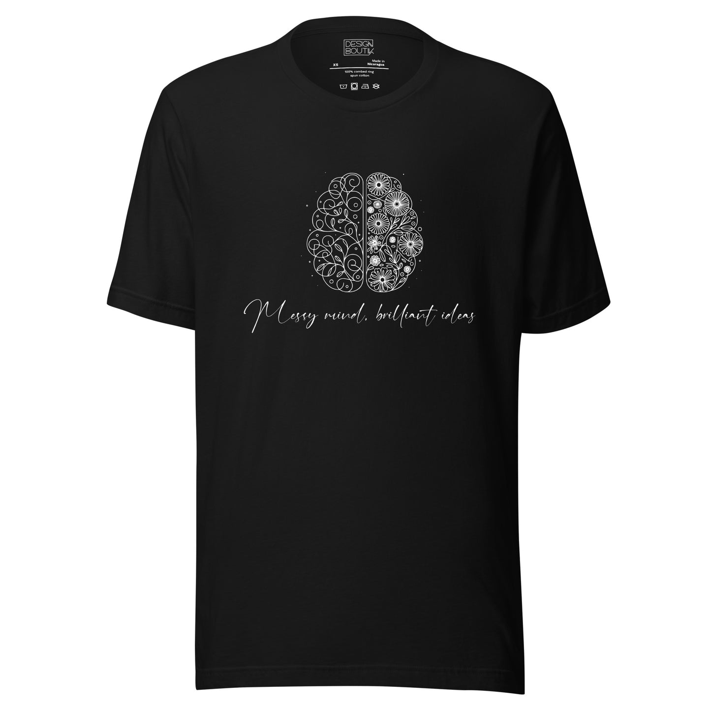 Messy Mind, Brilliant Ideas Unisex T-shirt