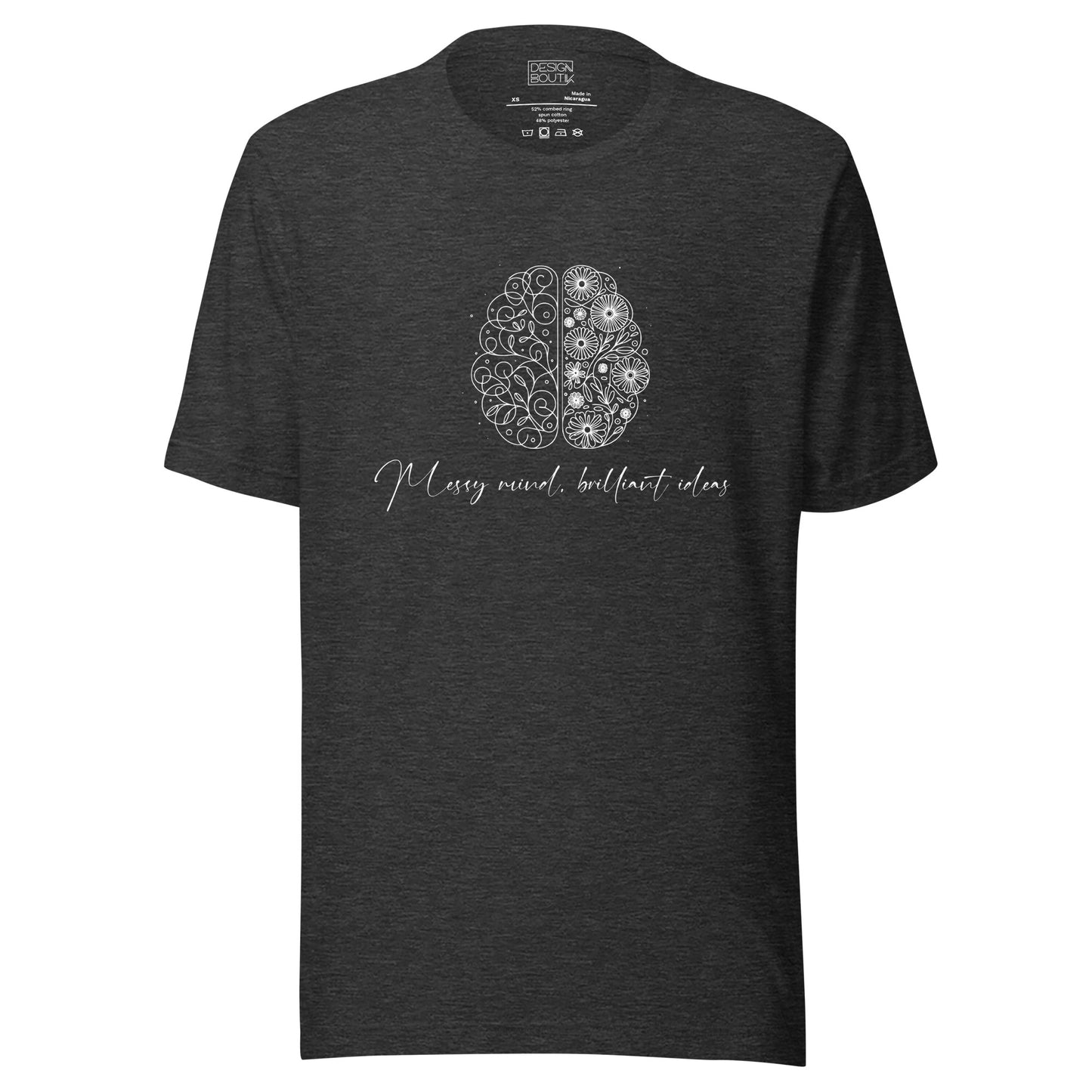 Messy Mind, Brilliant Ideas Unisex T-shirt