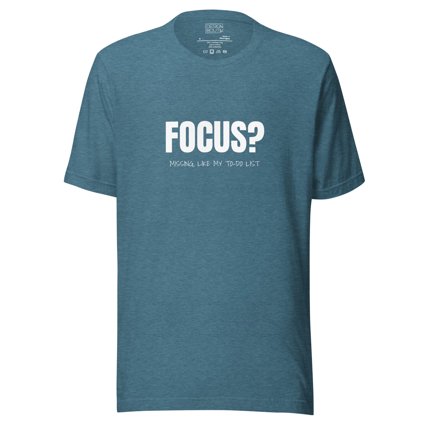 Focus? Missing, Like My To-Do List Unisex T-shirt