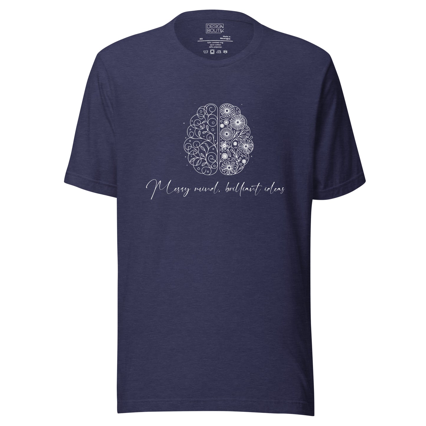 Messy Mind, Brilliant Ideas Unisex T-shirt