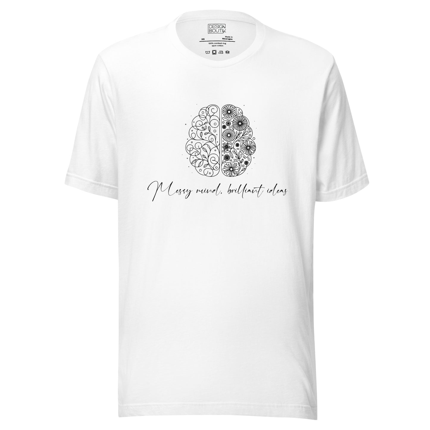 Messy Mind, Brilliant Ideas Unisex T-shirt